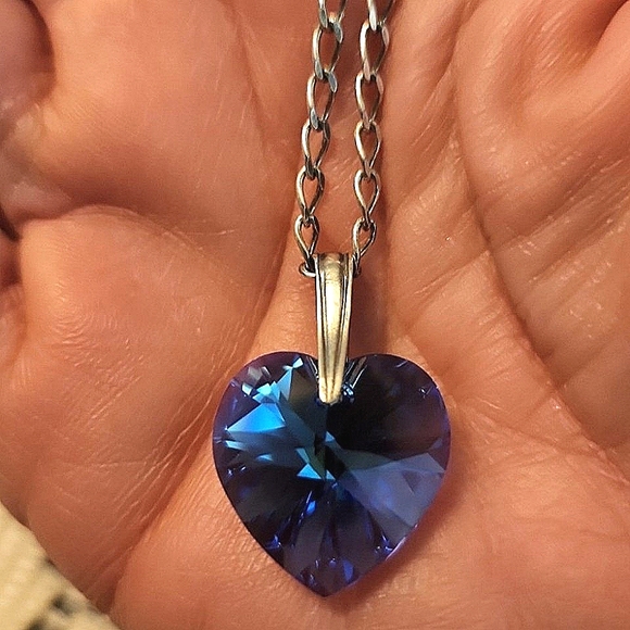 Jewelry - Crystal Swarovski Heart SS Necklace